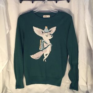 Hollister School Fox Long Sleeve Sweater